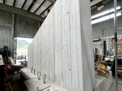 Stützwandelemente für Bahndamm; DB Strecke Eutingen