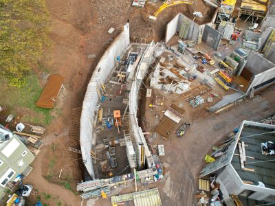 Tunnelbauwerk in offener Bauweise; Wohnüberbauung Sonnhalde in Waldkirch-Kollnau